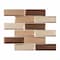 Andova Tiles SAMPLE-Daazen Borealis 2 in. x 6 in. Glass Mosaic Wall Tile SAM-ANDDAA976 - alternate 1